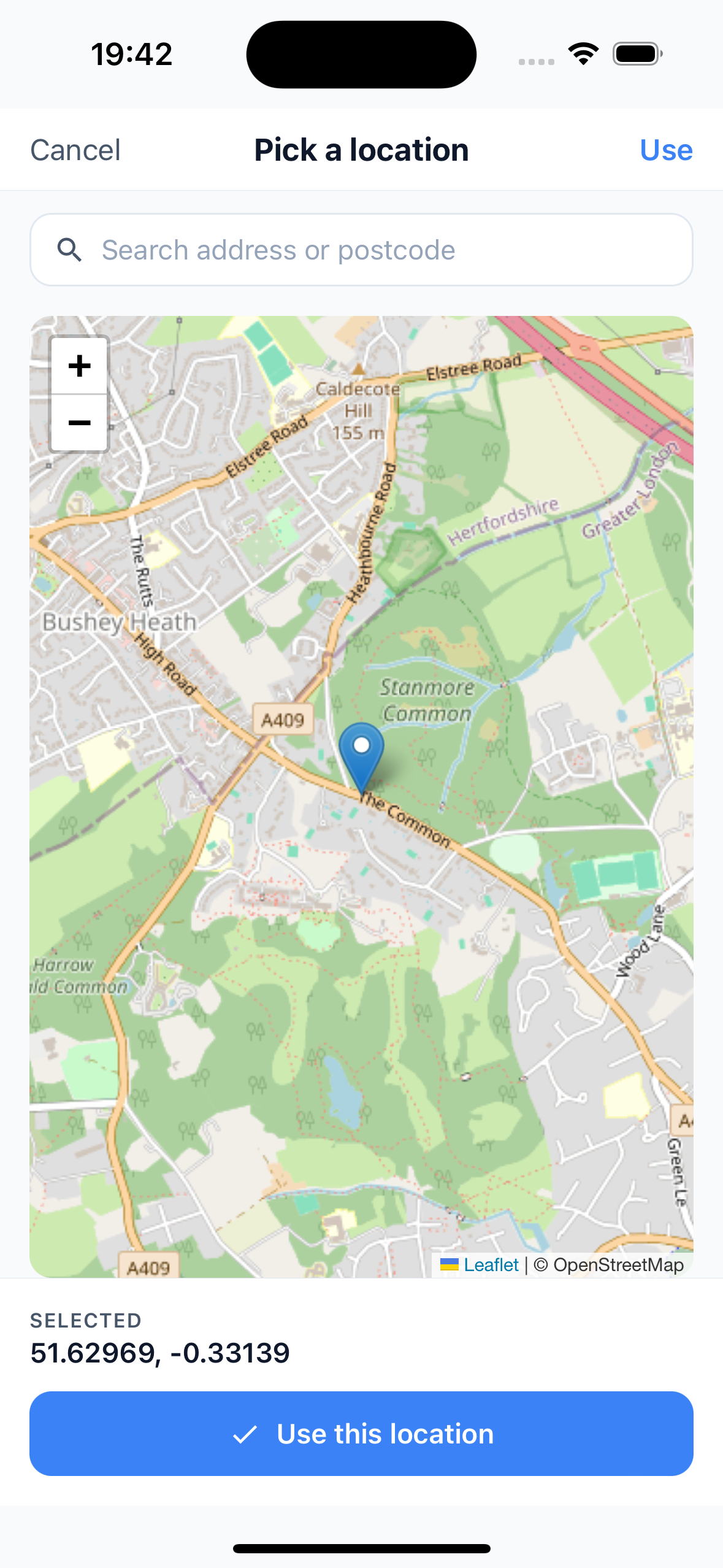 Add a custom location